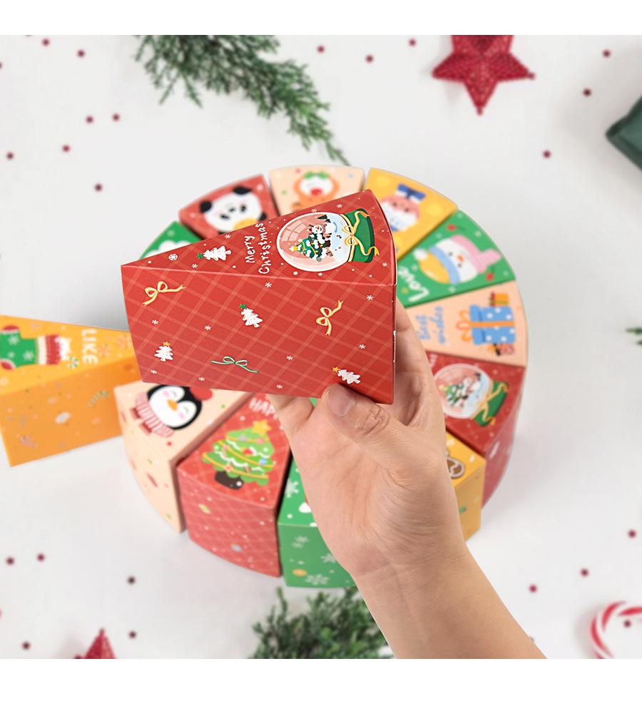 12 Christmas Countdown Gift Boxes: Festive Party Packaging (12 Pcs)