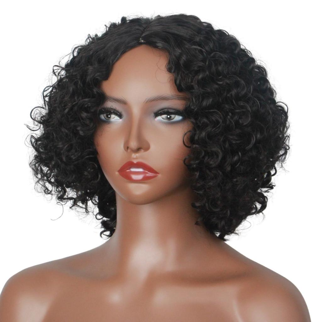 Black African Roll Short Chemical Fiber Synthetic Wig Holiday Party Birthday Party Daily Ware