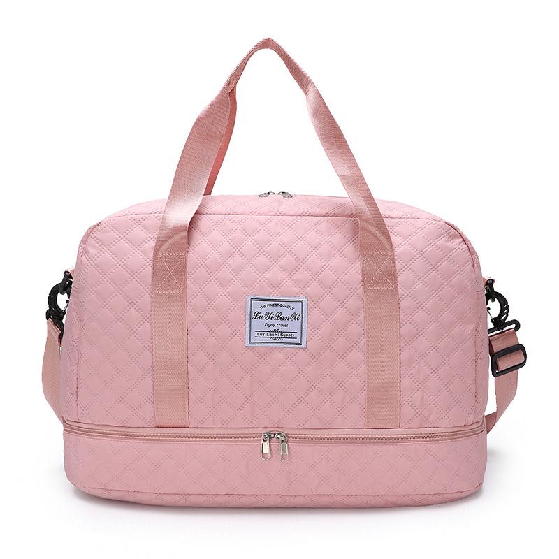 

Large Capacity Travel Duffel Bag - Gym, Yoga, Sports, Handbag for Short Trips розовый