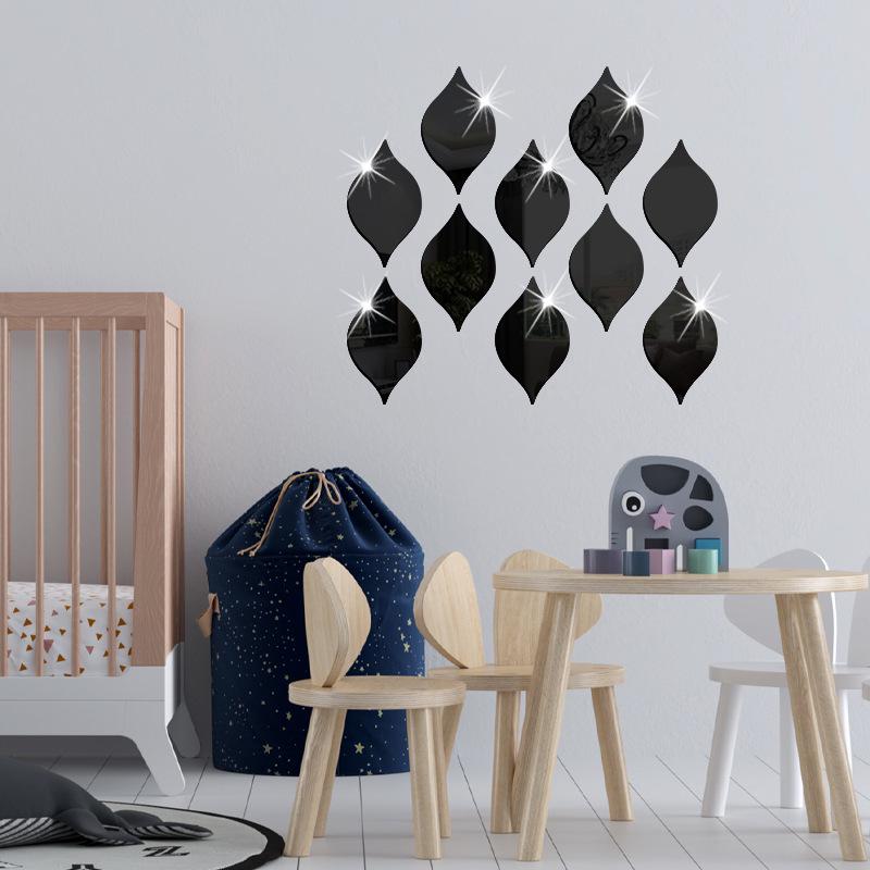 

Acrylic Water Drop Mirror Wall Sticker for Living Room and Bedroom Decor