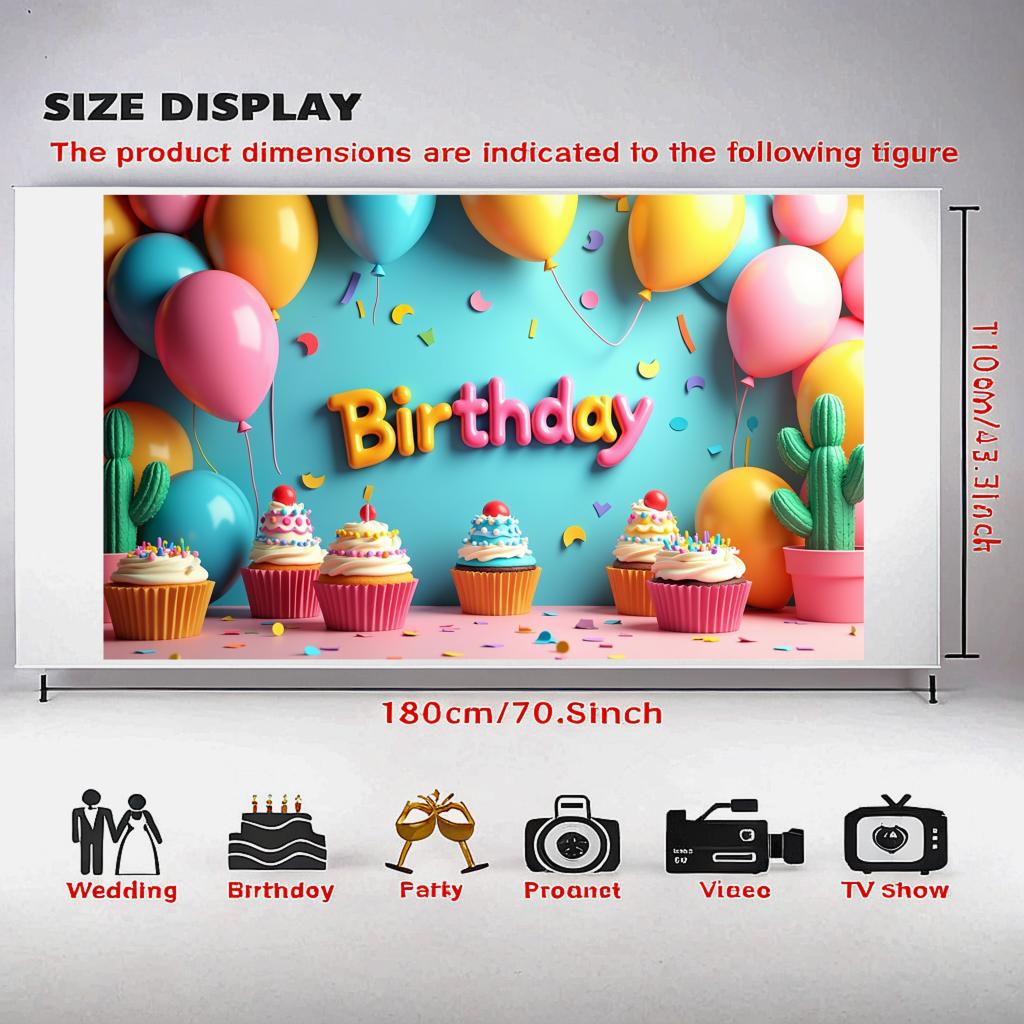 Eye-catching Party Backdrop Event Decor Festive Banner For Party Scene Fun Atmosphere Indoor/Outdoor Celebration