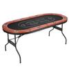 VEVOR Foldable Poker Table, 8 Player 1828.8 Mm Folding Casino Leisure Table with Padded Rails & Cup Holders