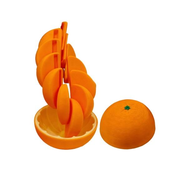 

3D-печатная цитрусовая фиджет-игрушка Сниматель стресса Расширяемая спиральная цепная шаровая игрушка с плавным движением Реалистичная игрушка апельсин лимон Гаджет для улучшения концентрации