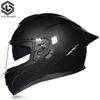 DOT Full Helmet Double Mirror Helmet Men's Four-season Universal Hard Hat Female Knight Locomotive Double Lens