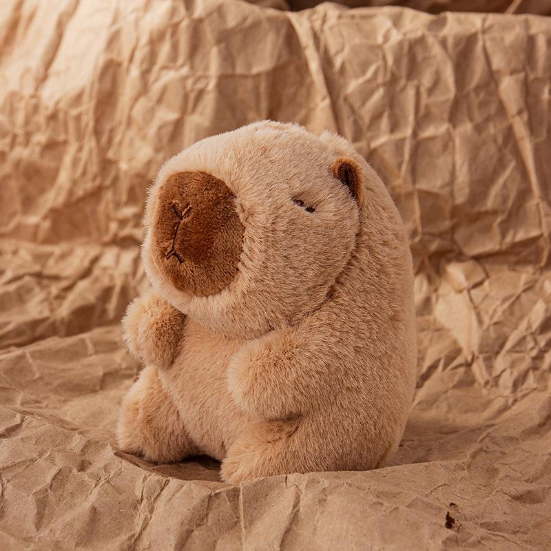 Capybara Plush Pendant & Keychain - Trendy Small Toy Doll for Kids