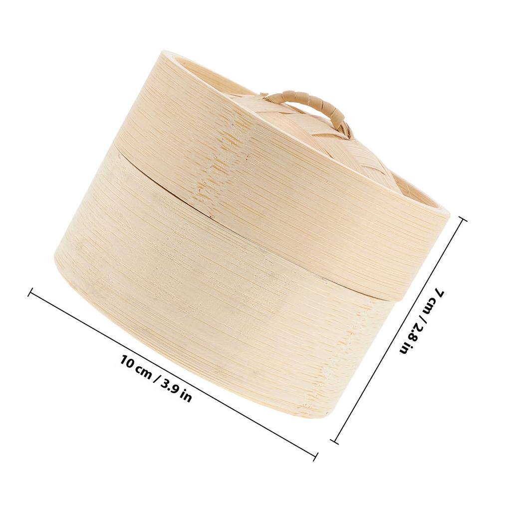 1Set Eco Friendly Bamboo Steamer Basket with Tight Seal Lid for Steaming Dumplings Buns Desserts Vegetables Corn
