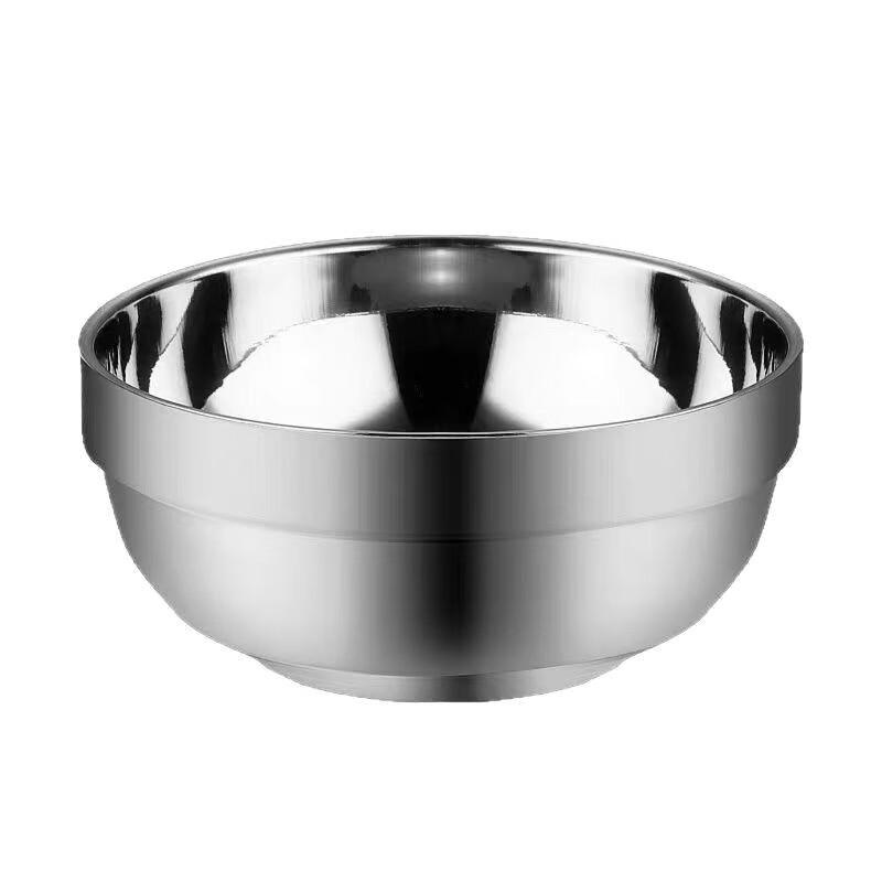 Kangfutao 304 Stainless Steel Double-Layer Insulated Bowl, 18cm