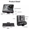 DVR 3 Cameras 4.0 Inches Dash Cam Car Full High-Definition Video Recorder Auto Registrator Dash Cam with 3 Ways Cameras