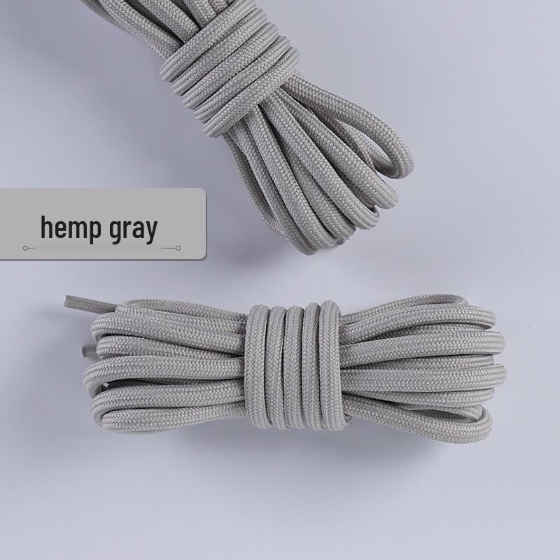 Wild Elephant Colorful Thickened Round Shoelaces for Outdoor Hiking & Sports Shoes - Black & White, One Pair