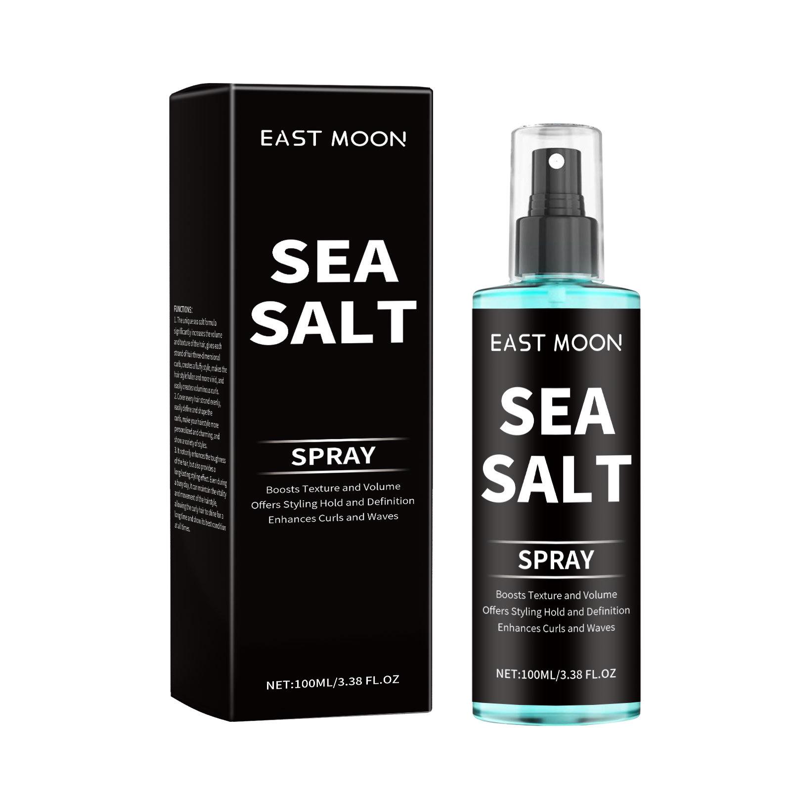 EAST MOON Sea Salt Curl Setting Spray - Long-lasting Elastic Curl & Refreshing Hair Gel Spray