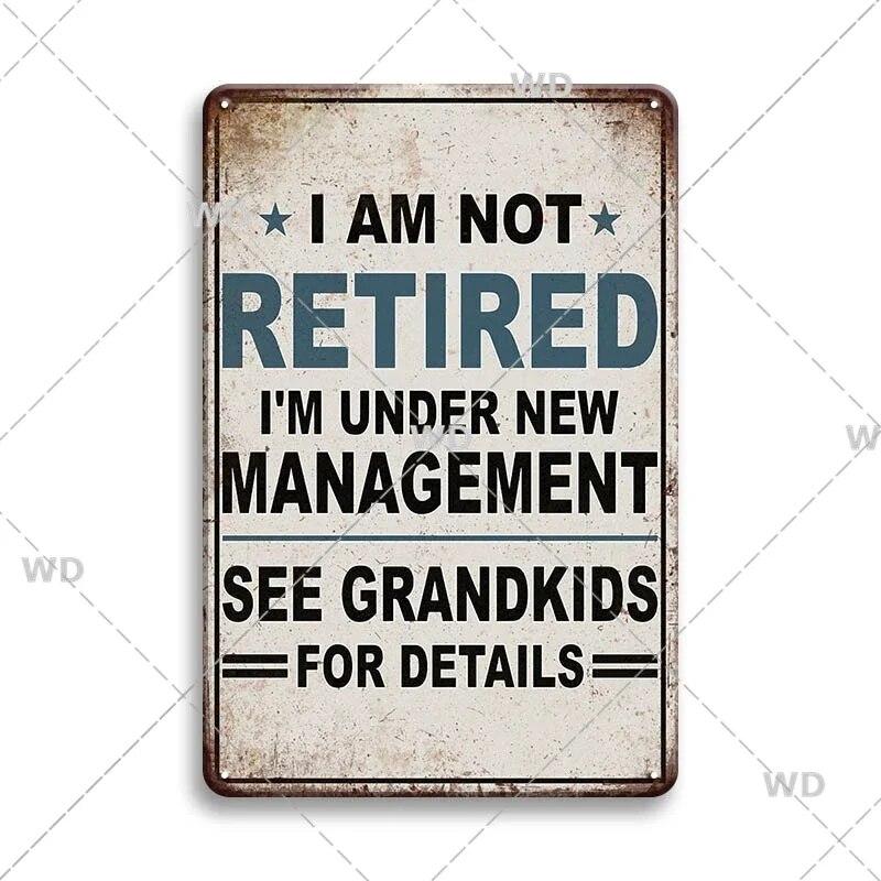 Retro Funny Sentence Tin Sign Decorative Vintage Plaque Metal Sign Decor Metal Plate for Garage Man Cave Bar Pub Home Wall Decor