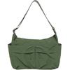 Nylon Messenger Bag, Men'S And Women'S Shoulder Messenger Bag, Neutral Dual-Purpose Satchel, Lightweight Anti-Splashing Large-Capacity Outdoor Bag
