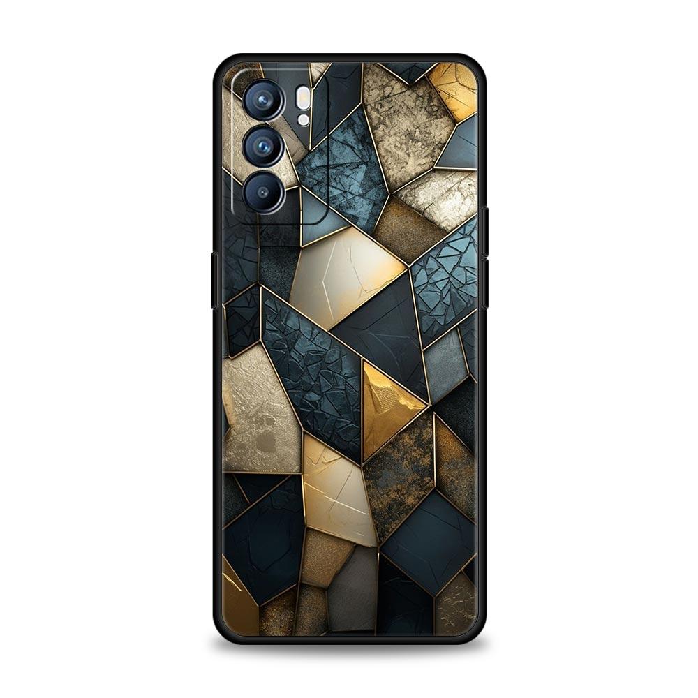 Folds Texture Phone Case For Oppo A17 A31 A54 A57 A78 A79 A98 Find X5 X6 Reno 6 7 8 10 11 12 13 F Pro 5G Soft TPU Cover Fundas