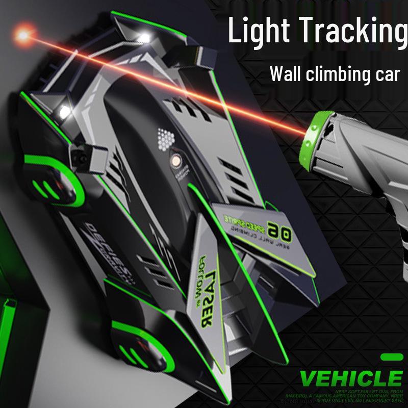 Remote Control Infrared Wall Climbing Car for Kids - Four-Wheel Drive Stunt Toy