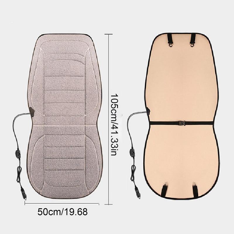 12V beheizter Autositzkissenbezug Lammwolle Autobezug Sitzwärmer Winter Haushaltskissen Universal Autozubehör für