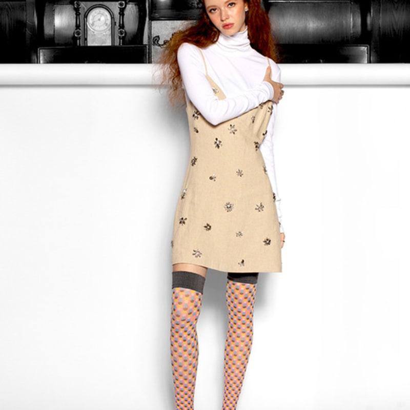 Romantic tiger Opal knee high stockings