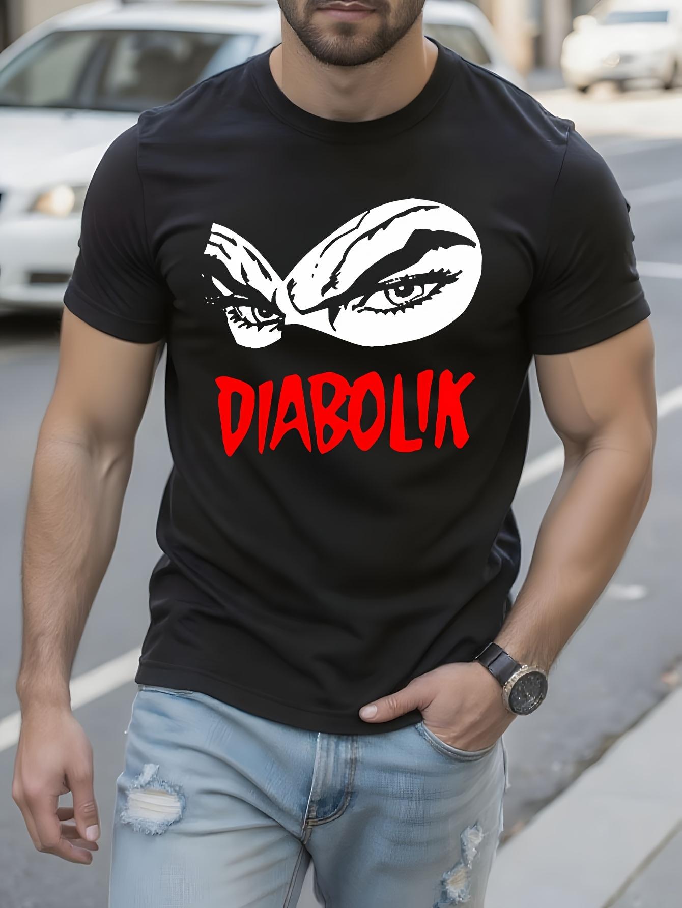 DIABOLIK Graphic Tshirt Graphic Tshirt - Black with Red C... XXXXL