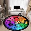 One Piece Office Round Area Rug, Indoor Mat Suitable For Office,Bedroom Living Room Home Decor, Room Deco A0908144