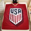 USA Fußball bedeckte Flanelldecke, weicher Überwurf für Schlafzimmer Sofa, waschbar, Fußballfanartikel, tolles Geschenk.