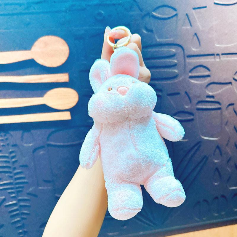 Bunny Cute Cartoon Keychain Pendant Keyring Plush Toy Gift For Occasions Various
