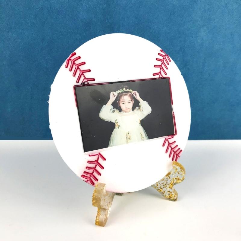 Resin Baseball Frame Mold Kit Resin Decorative Craft Molds Desktop Ornament Mold Jewelry Pendant Mold for Home Decor