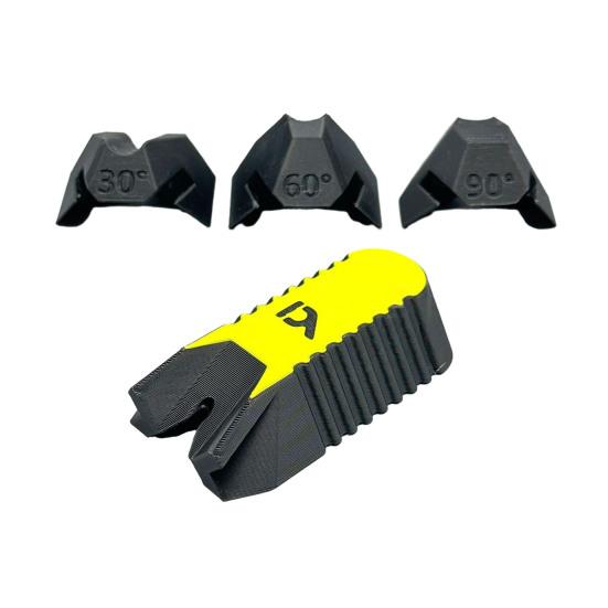 Drill Guide High-Strength PLA Plastic Versatile Drill Guide Accessory with Modular Slots 45/90 Degree Slip-Resistant Base