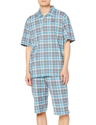 Roupa de Quarto Curta Curta Cinza [Champion], 100% Algodão, Mangas, Calças, Camiseta, Masculina,