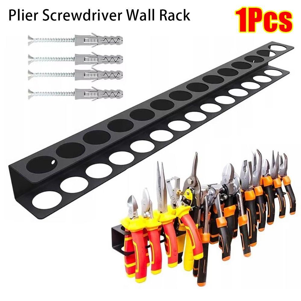1Pcs Workshop Accessory Pliers Holder Hammer Plier Tool Storage Organizer Screwdriver Wall Rack