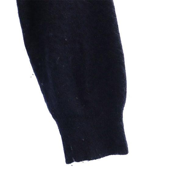 Fat Switching Long Sleeve Wool Blend Knit Sweater with Embroidered Logo Men's Used