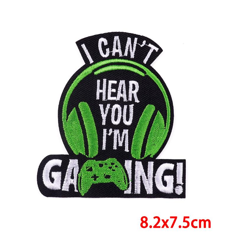 Drinking Coffee Skeleton Patches Skull Finger Letter Embroidery Patch For Clothing Thermoadhesive Patches On Clothes Punk Patch