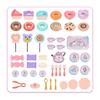 Little Girls Tea Set, Princess Afternoon Tea Toy Playset, Kitchen Pretend Toys, Teapot Tableware Dessert and Suitcase, Kids Play Tin Can Tea Party Fav