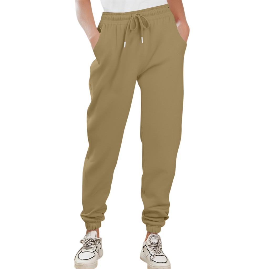 Cargo Sweatpants For Women Sport Solid Color Drawstring Pocket Casual Sweatpants Pants