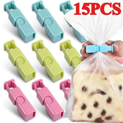 1-9pcs Food Sealing Bag Clips Bread Snack Bag Plastic Spring Clamp Reusable Fresh Food Storage Tools Home Kitchen Sealer Gadgets