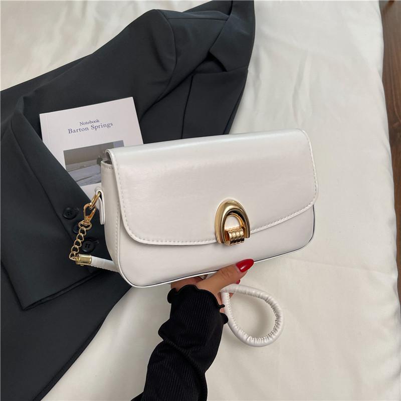 Textured Women's Messenger Bag 2025 New Retro Underarm Shoulder Bag Trendy Fashion Trend Commuter Small Square Bag