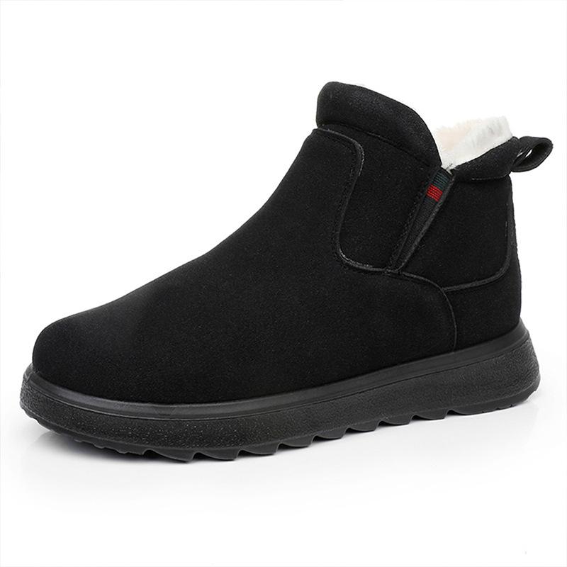 Fashionable Thick Soled Snow Boots for Women In Winter with Plush Insulation Northeast Cotton Boots for Warmth Casual Versatile Cotton Boots