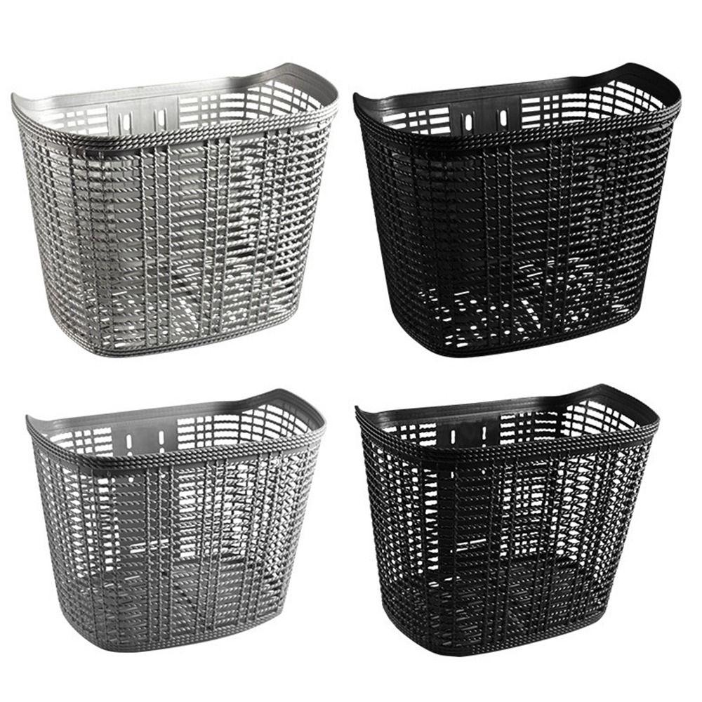 Hollow Scooter Handlebar Basket Plastic Bike Vegetable Basket  Rear Cycling Accessories