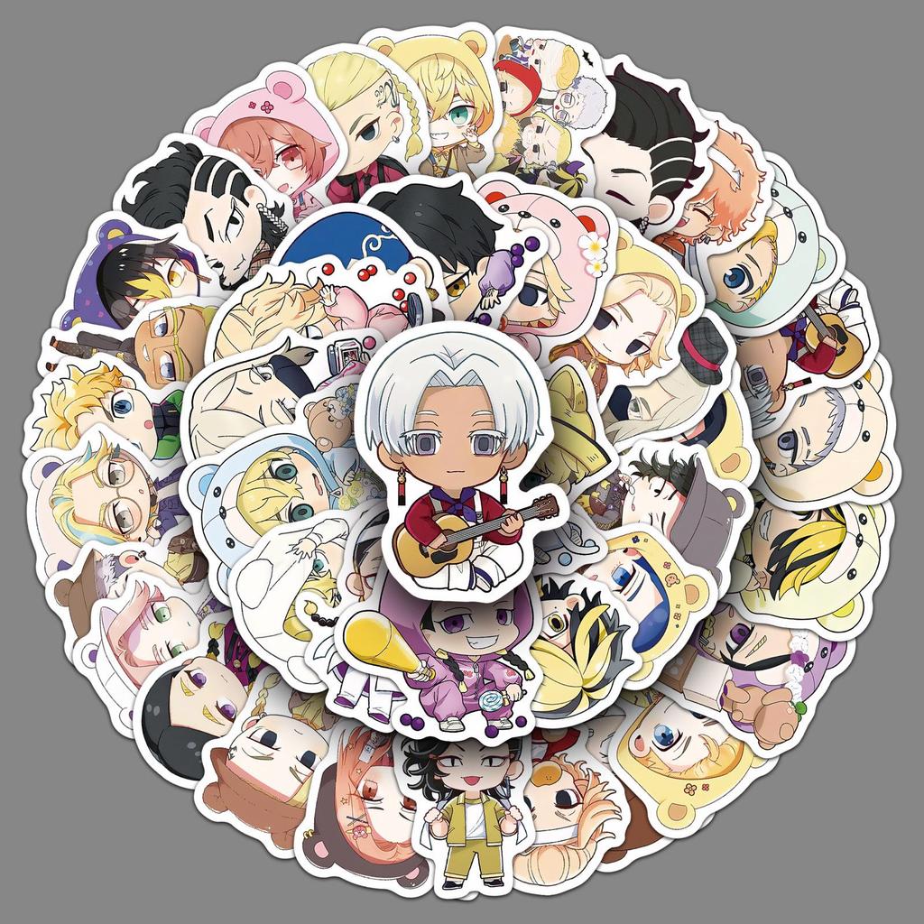 50 Tokyo Revengers Anime Stickers: Creative Decorations for Cups, Journals, and Phones