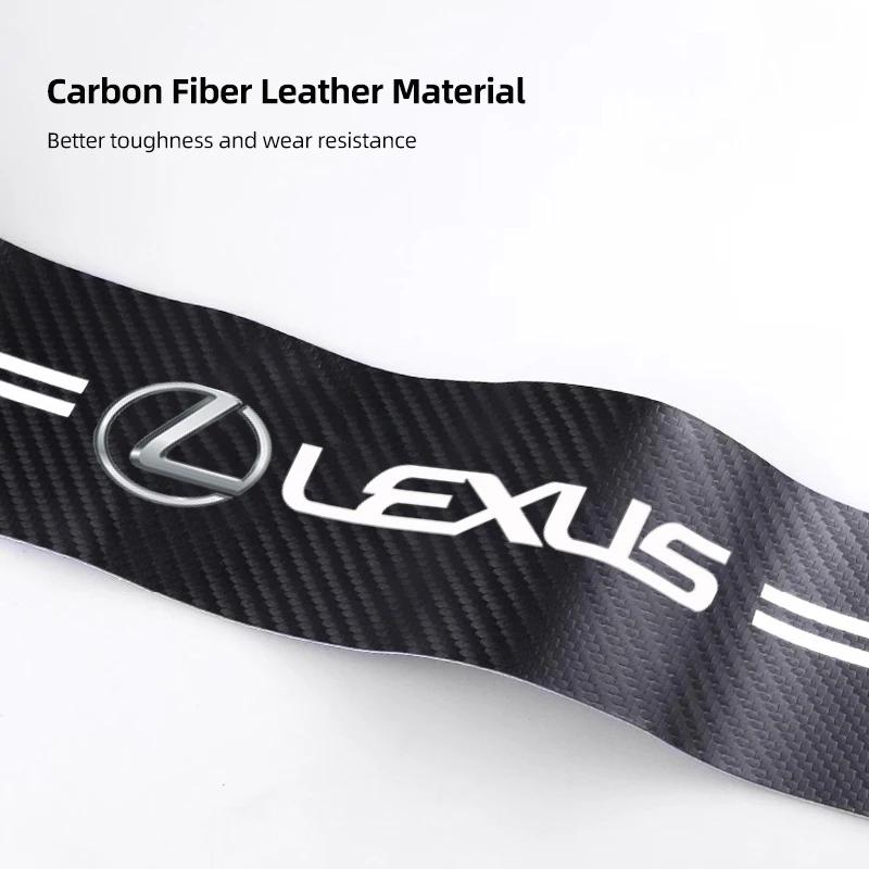 Pro Lexus F SPORT ES RX NX LS UX LM LX GX LC RZ IS CT GS RC HS S 5ks Samolepky na prahy dveří auta z uhlíkových vláken Ochranné samolepky na auto