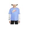 Nike Soft Comfortable Fashion Casual Long Sleeve T-Shirt Kids tops Pulse-Blue HQ7801-410