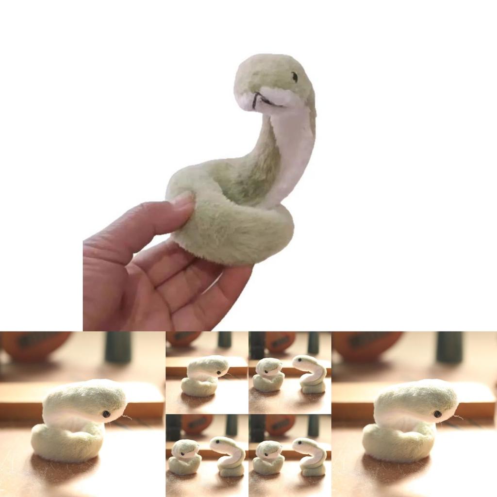 Cute Snake Plush Toy Keychain With Soft Short Plush For Bag Decor And Gift