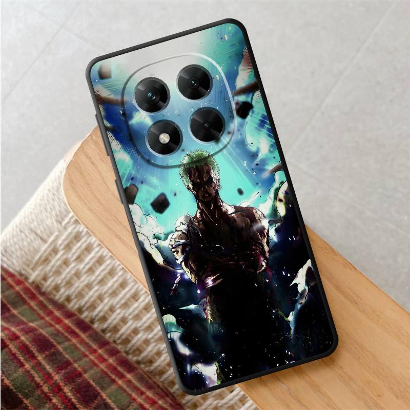 One Piece Cool Green Zoro Case for Xiaomi Redmi Note 10S 9S 7 8 12s 13 14 Pro Plus 9 10 11 12 Pro 11s Black Soft Phone Cover