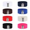 Fashion Cinch Stretch Wide Elastic Belt Ladies Dress Cummerbands Waist Band Metal Buckle Waistband