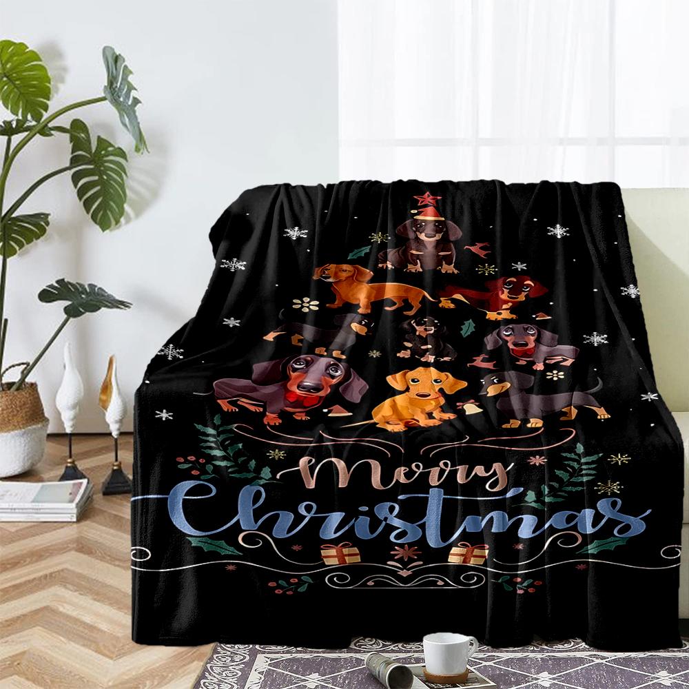 Christmas tree Theme Printed Blanket - Perfect for Couch, Bed, Travel & Outdoor Use | Machine Washable, Cozy & Durable.