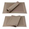4/6PCS PVC Placemats for Dining Table Mat Waterproof Disc Pads Coasters Kitchen Restaurant Coffee Table Home Party Decoration