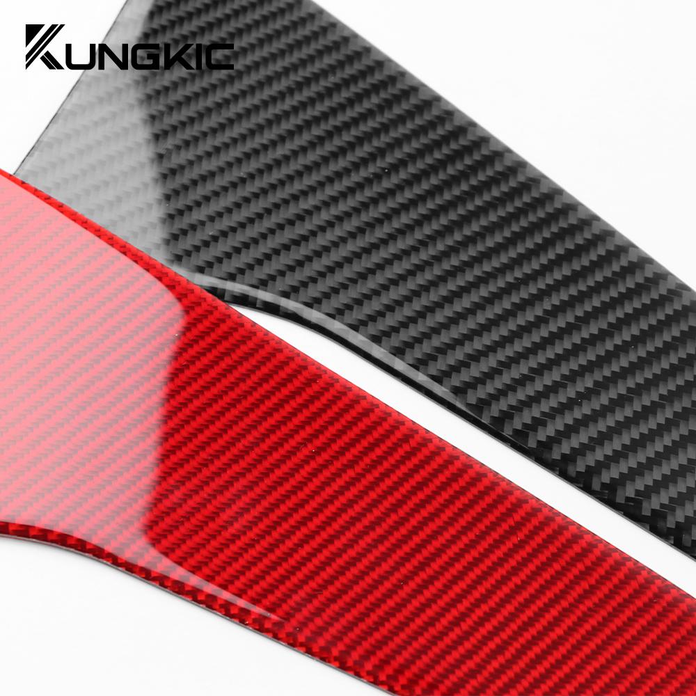Real Soft Carbon Fiber Sticker For Subaru Crosstrek 2025 Impreza 2025 Car Rear Wing Strip Trim RHD LHD Accessories