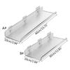 Clear Acrylic Shelf Bookshelf Spices Rack for Album Modern Picture Display