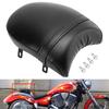 Schwarzer Motorrad-Soziussitz Soziuspolster Kissen Leder für Victory Vegas Kingpin Boardwalk High Ball Gunner 2003-2017