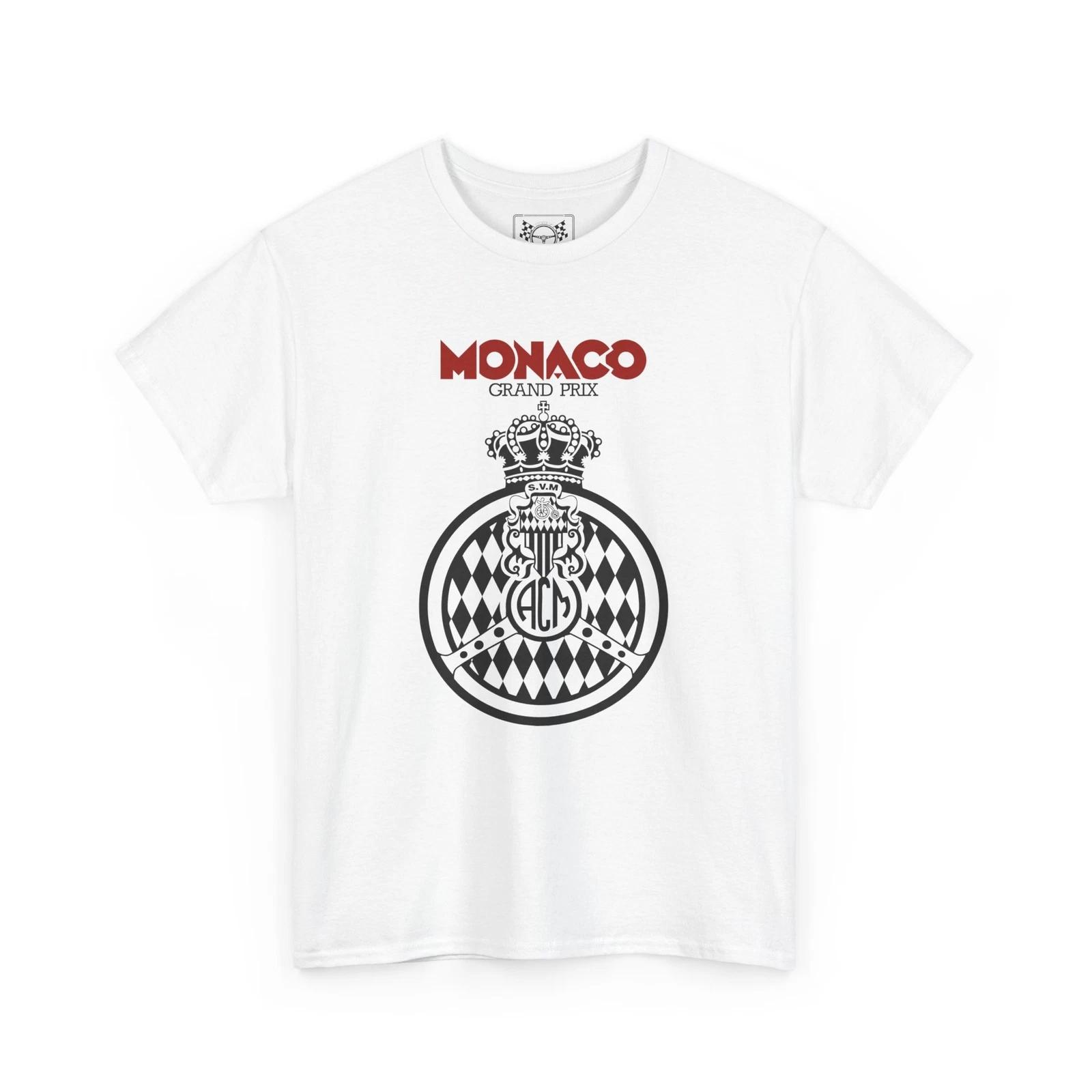 Monaco Grand Prix Vintage T-Shirt - Formula Racing Circuit Tee - Race Fans Gift L