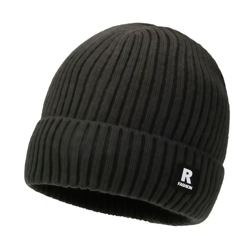 Outdoor Ski Hat Winter Thick Beanie Hat With Fleece Lined For Men Women Winter Solid Knitted Wool Skull Cap For Outdoor Use