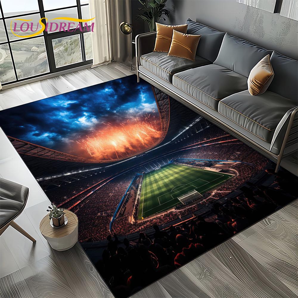 27 Style Football Field Soccer Sport Carpet Rug for Living Room Bedroom Home Sofa Decoration,Kids Area Rug Non-slip Floor Mat